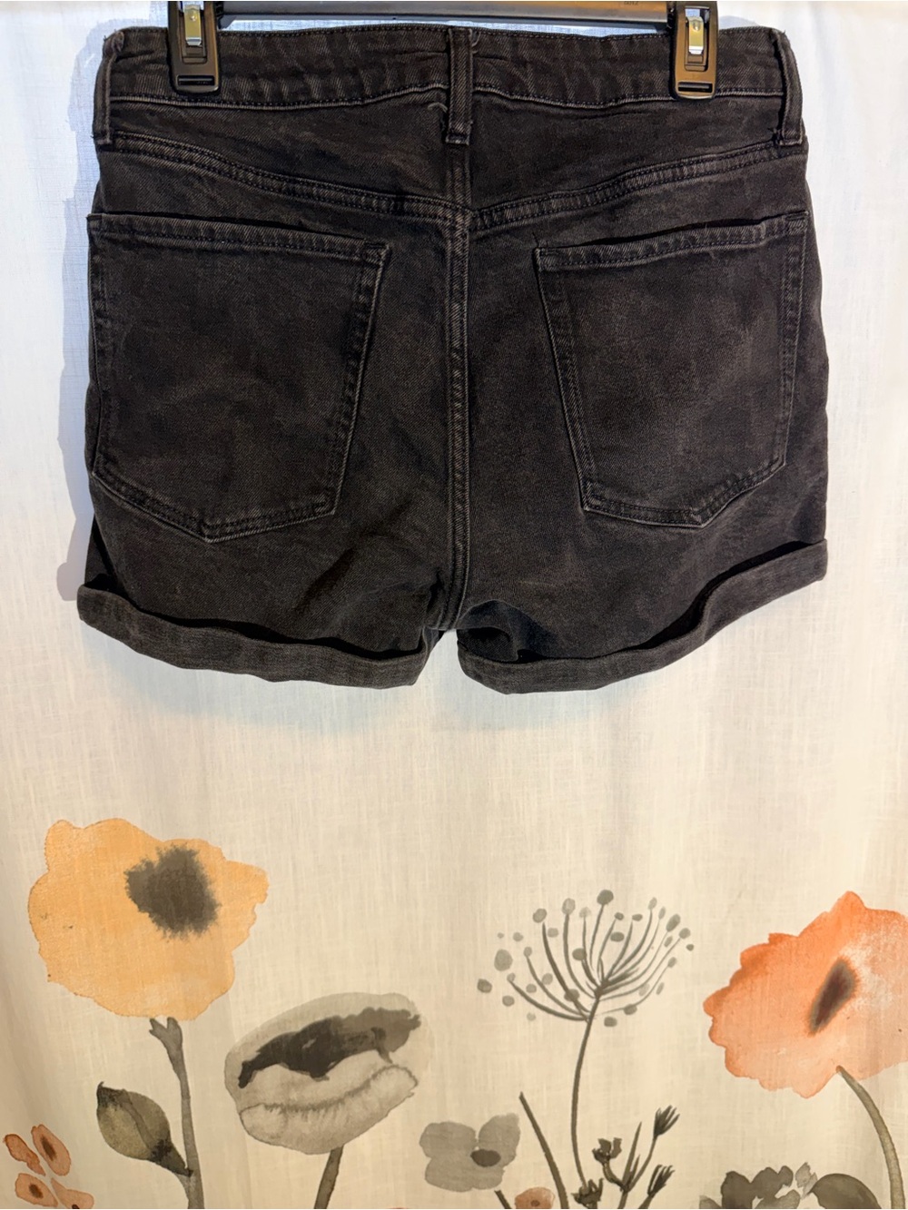 Old Navy High-Rise Black Denim Shorts – Size 12 - Picture 5 of 8